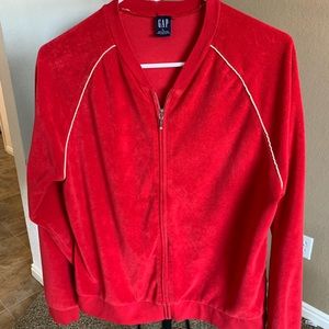 Red gap jacket